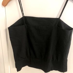 Gap Women’s Black Spaghetti Strap Summer Top with Side Zipper. NWOT.